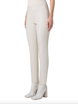AKRIS Melissa Cotton-Blend Slim Leg Trousers