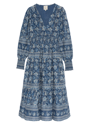 Sézane x SEA New York Blandine Cotton Printed Midi Dress