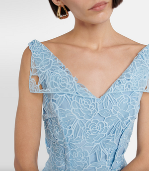Emilia Wickstead Maesa Lace Midi Dress
