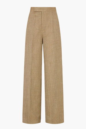 Knatchbull Straight Leg Trousers in Hopsack Mesh