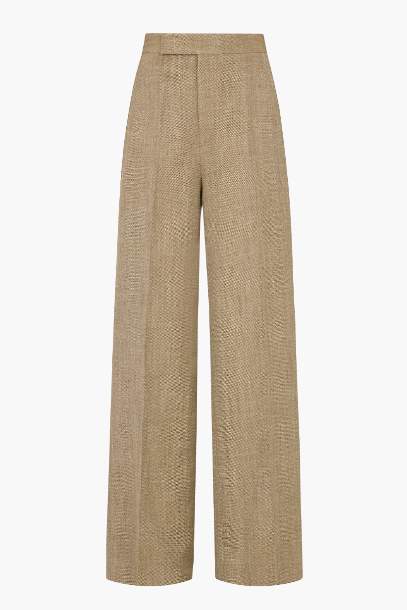 Knatchbull Straight Leg Trousers in Hopsack Mesh
