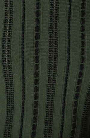 Fendi Embroidered Stitch Striped Sweater