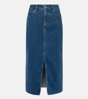 Veronica Beard Victoria Denim Midi Skirt