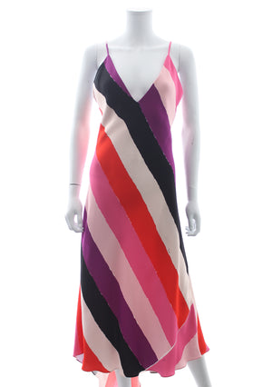 Emilio Pucci Sleeveless Striped Crepe Dress