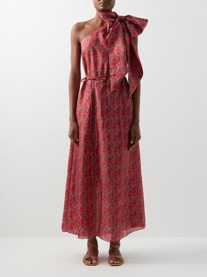 Wiggy Kit The Bay Floral Printed Silk Dress