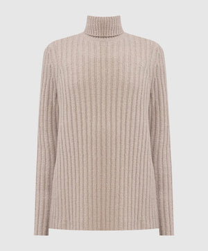 Gabriela Hearst Holden Ribbed Cashmere Bouclé Turtleneck Sweater