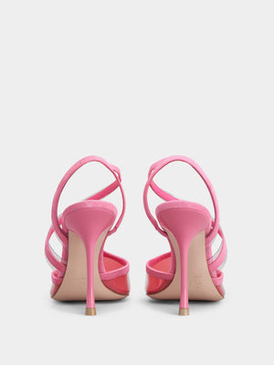 Roger Vivier I love Vivier PVC and Leather Slingback Pumps