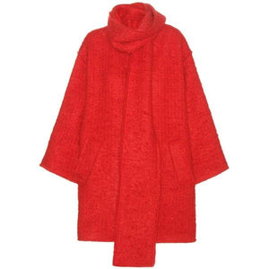 Dolce & Gabbana Scarf Collar Wool and Mohair-Blend Coat