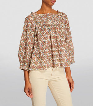 Dôen Agotha Organic Cotton Floral Printed Top