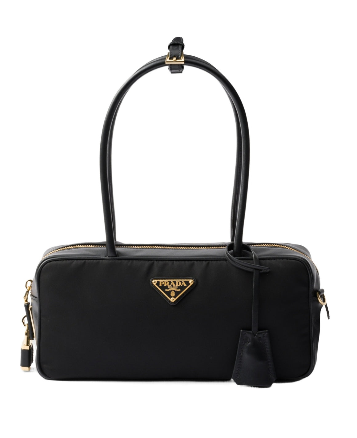 Prada Re-Nylon and Leather Top Handle Bag