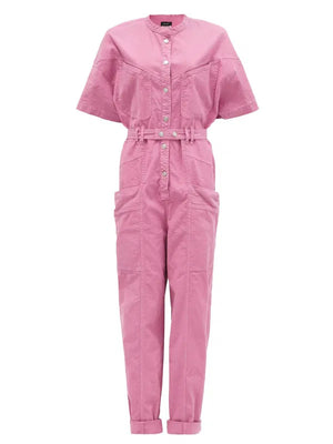 Isabel Marant Etundra Cotton and Linen-Blend Jumpsuit