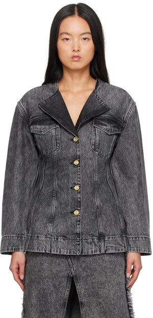 Ganni Fitted Denim Jacket