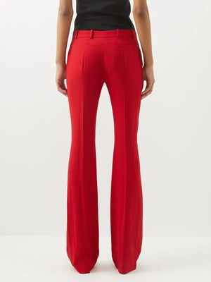Alexander McQueen Crepe Flared Trousers (co-ordinating item)