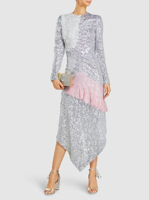 Preen By Thornton Bregazzi Meda Sequin-Embellished Dress