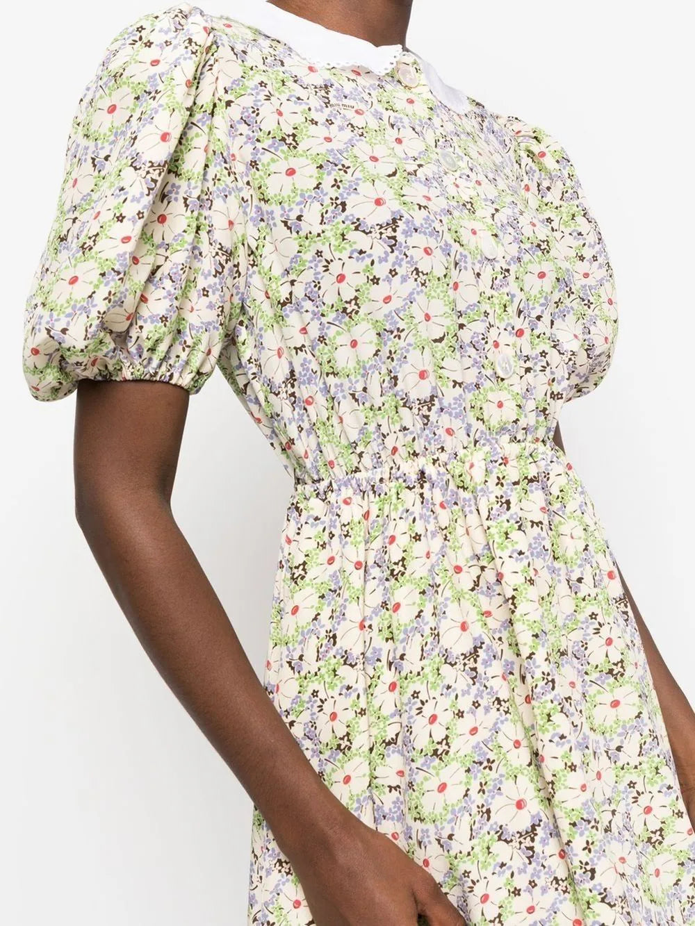 Miu Miu Floral Printed Silk Mini Dress - Closet Upgrade Miu Miu Floral Printed Silk Mini Dress - Closet Upgrade