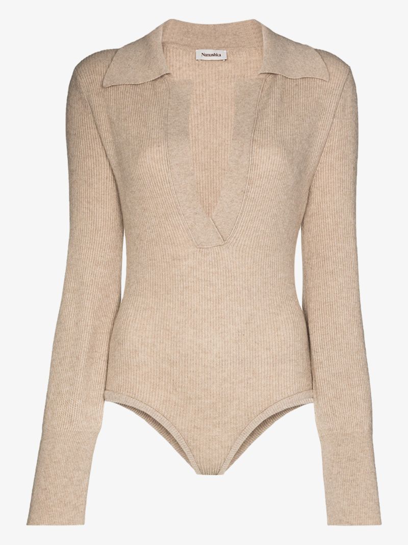 Nanushka Azha Knit Bodysuit