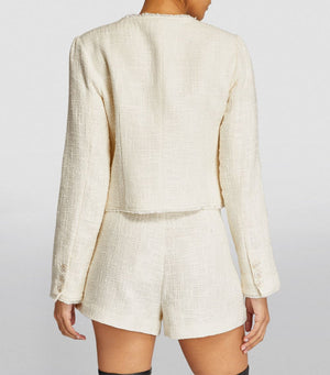 PAIGE Cambridge Textured Frayed Jacket