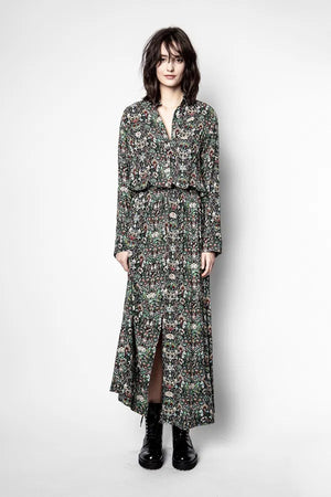 Zadig & Voltaire Radia Kaleido Printed Maxi Dress