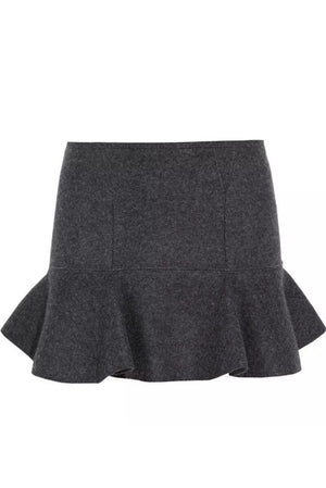 Isabel Marant Freya Merino Wool Felt Mini Skirt
