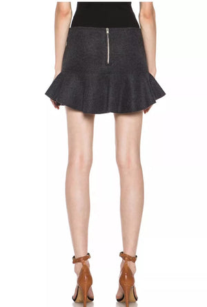 Isabel Marant Freya Merino Wool Felt Mini Skirt