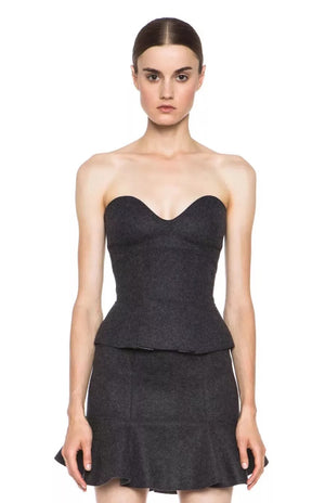 Isabel Marant Freya Merino Wool Felt Mini Skirt