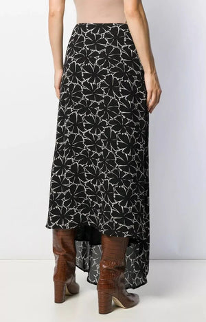 Celine Floral Printed Georgette Maxi Skirt