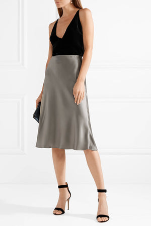 Protagonist Satin Midi Skirt