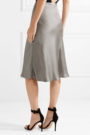 Protagonist Satin Midi Skirt