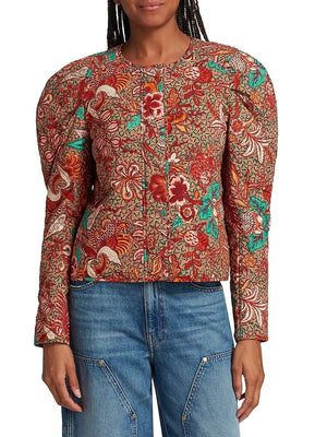 Ulla Johnson Esti Printed Quilted Cotton Jacket