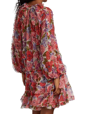 Zimmermann Poppy Frill Floral Printed Mini Dress