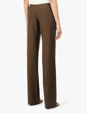 Aya Muse Tule Tapered Mid-Rise Wool-Blend Trousers