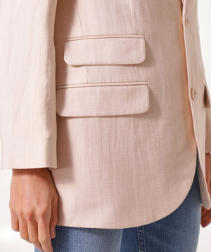 Zadig and Voltaire Violet Linen Mix Blazer
