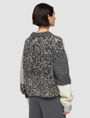 Joseph Waste Yarn Intarsia Wool-Blend Sweater - Exclusive Collection