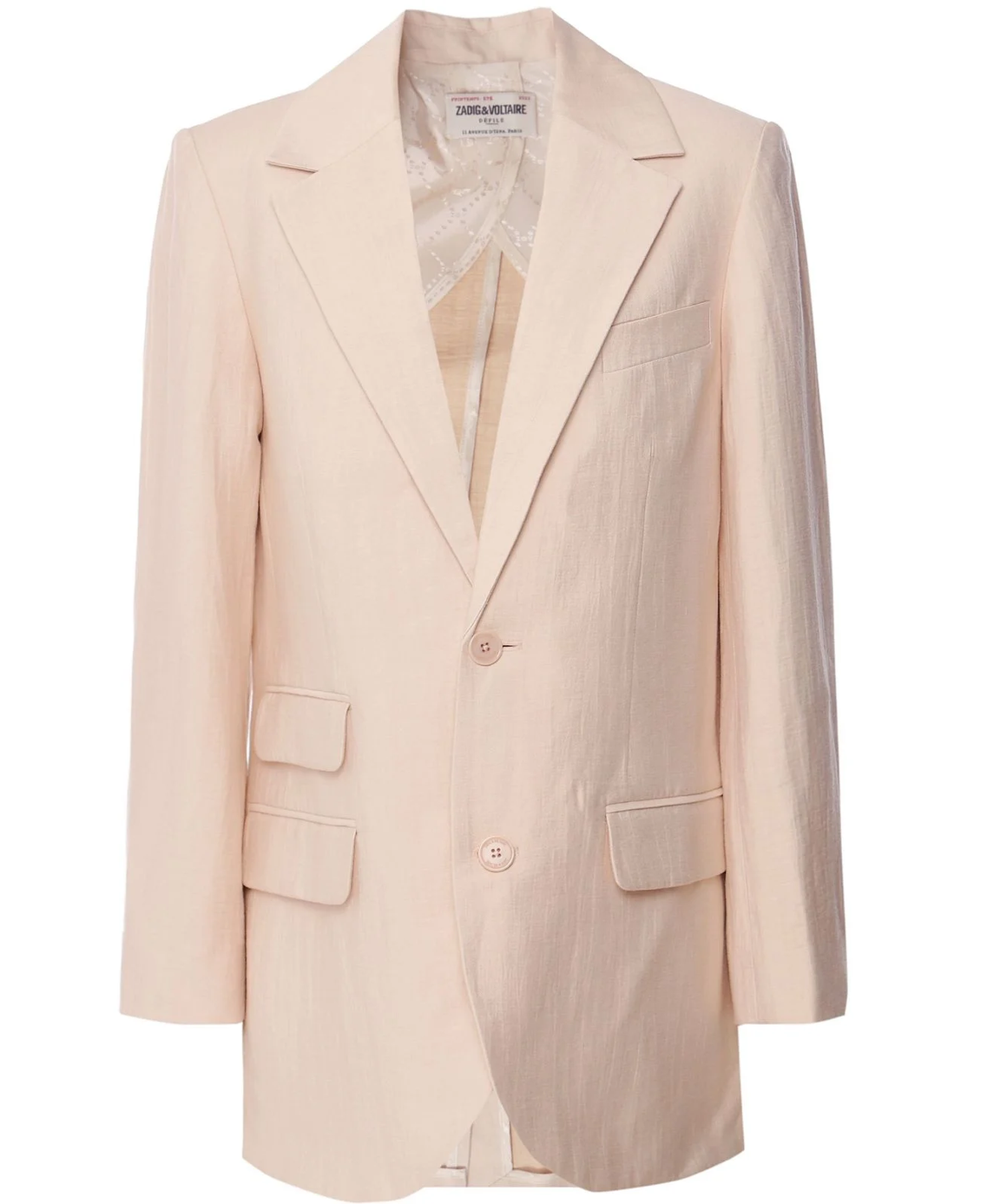 Zadig and Voltaire Violet Linen Mix Blazer