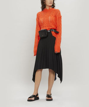 Acne Studios Islie Asymmetric Pleated Skirt