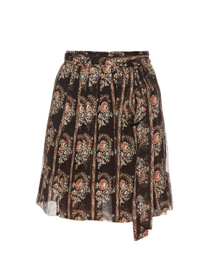 Isabel Marant Etoile Sistle Floral Silk-Georgette Wrap Skirt
