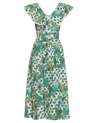 Temperley London 'Florrie' Cotton Printed Wrap Dress - Runway Collection