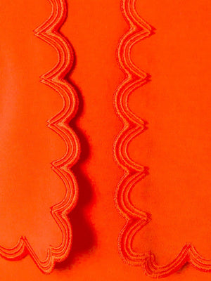 Antonio Berardi Scallop Detail Crepe Dress