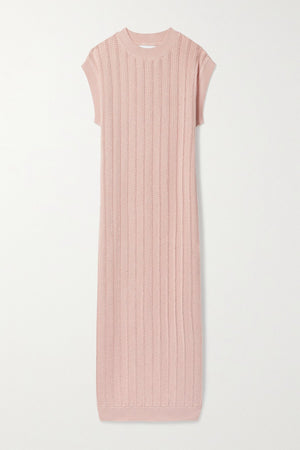 Mr Mittens Pointelle-Knit Cotton Midi Dress
