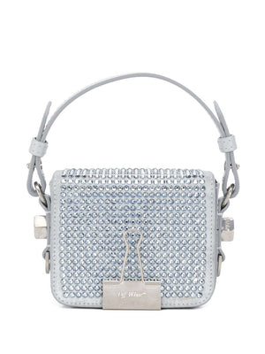 Off-White Baby Binder Crystal-Embellished Flap Bag