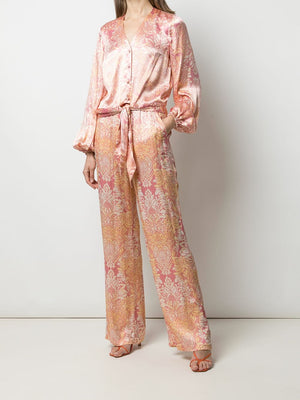 Alexis 'Disma' Floral Printed Tie-Knot Blouse