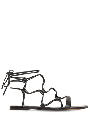 Gianvito Rossi 'Giza' Lace-Up Leather Sandals
