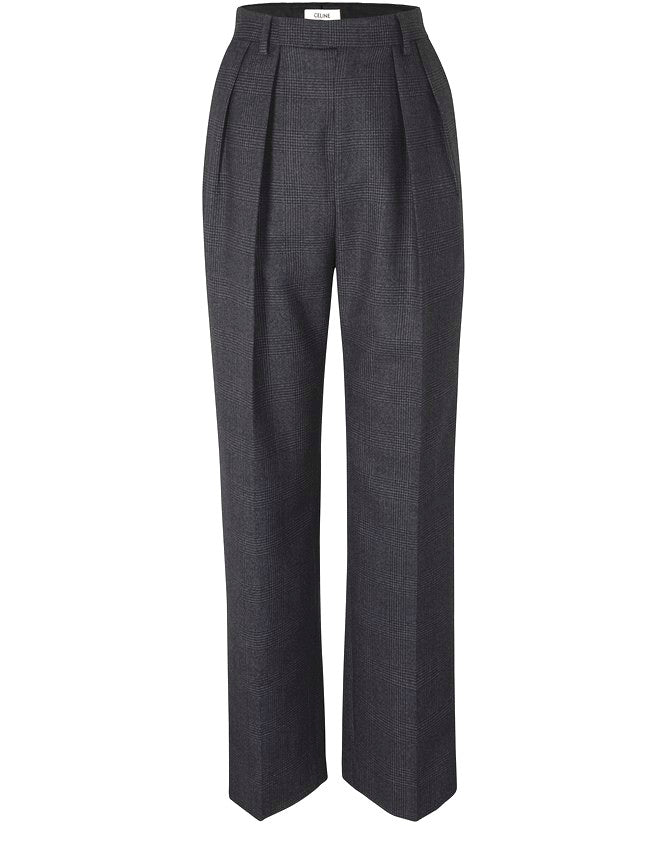 Buy Reiss Grey Fence Prince Of Wales Slub Check Trousers from Next USA