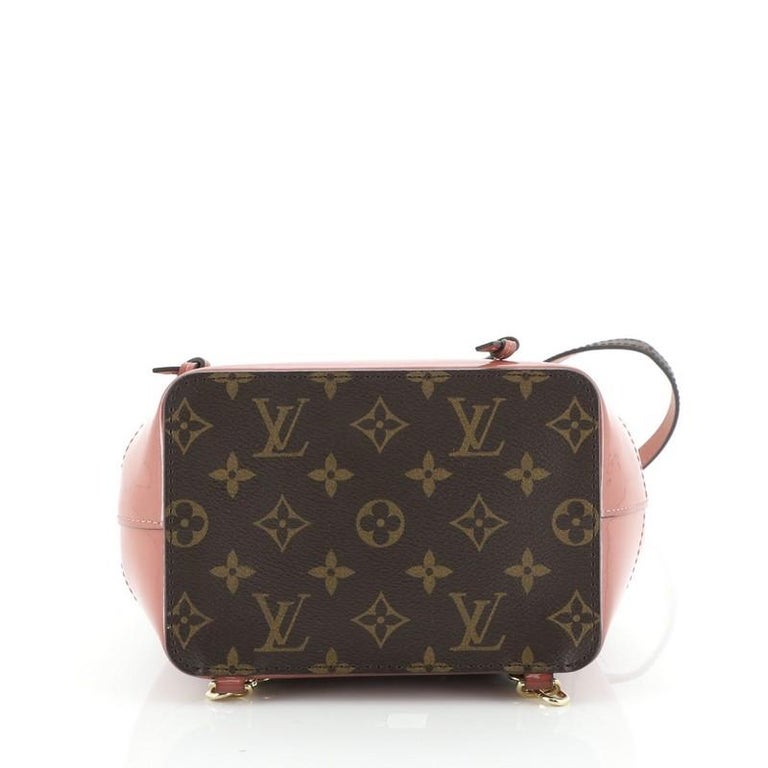 Louis Vuitton Brown/Pink Monogram Canvas And Patent Leather Hot