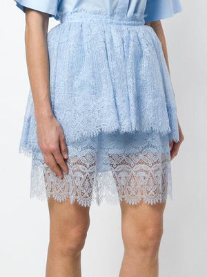 Ermanno Scervino Layered Lace Skirt