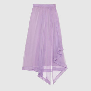 Gucci Silk Organdy Skirt with Slit - Current Season 2020 Runway Collection