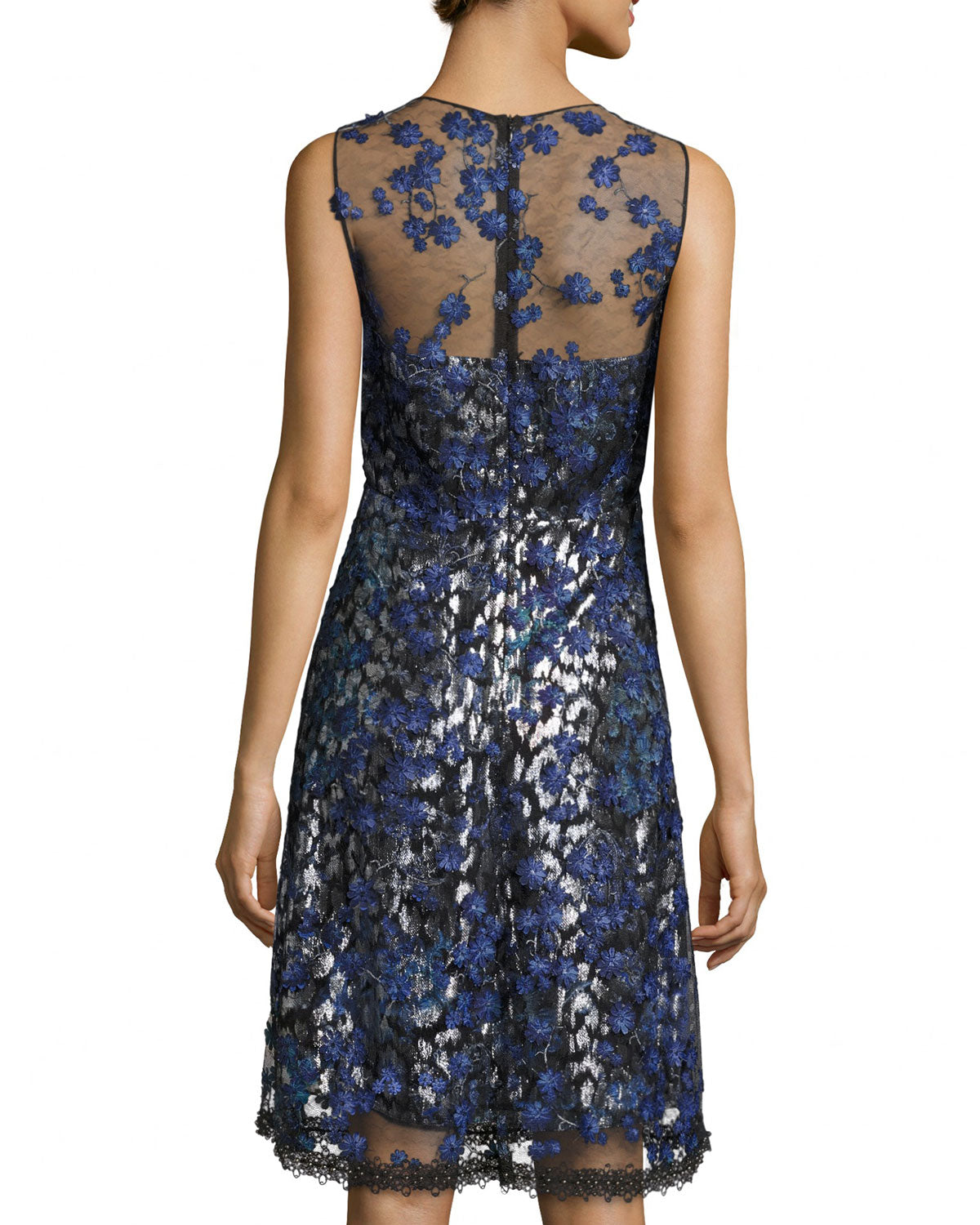 Elie Tahari 'Olive' 3D Floral Appliqu Dress - Closet Upgrade Elie Tahari 'Olive' 3D Floral Appliqu Dress - Closet Upgrade
