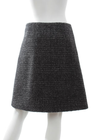 Proenza Schouler Plaid Wool-Blend Skirt *Fall 2020 Runway Collection*