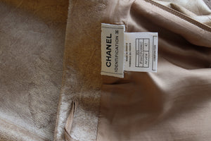 Chanel Metallic Leather Skirt