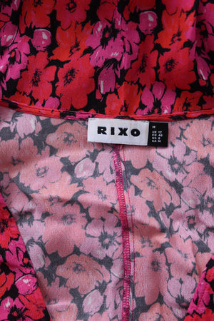 Rixo Floral Printed Crepe Dress